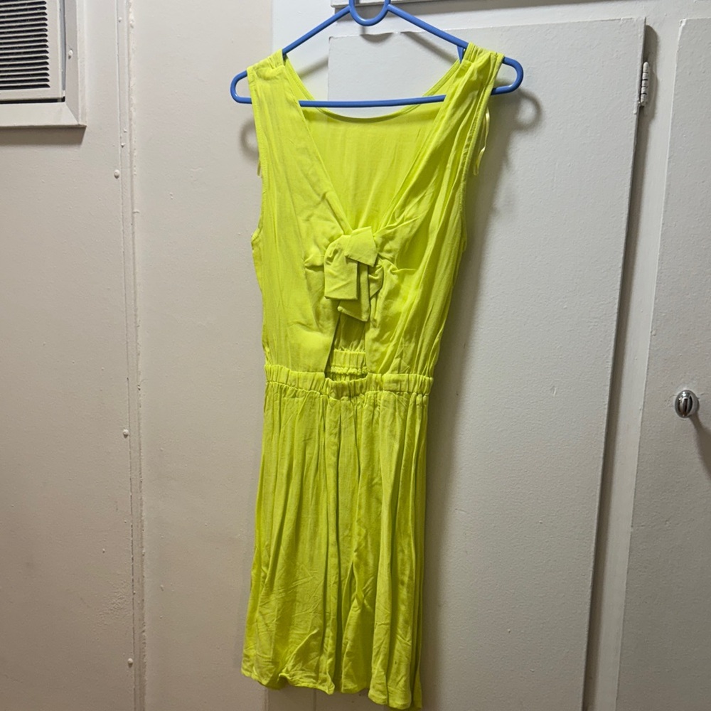 Cotton On Neon Yellow Mini Dress